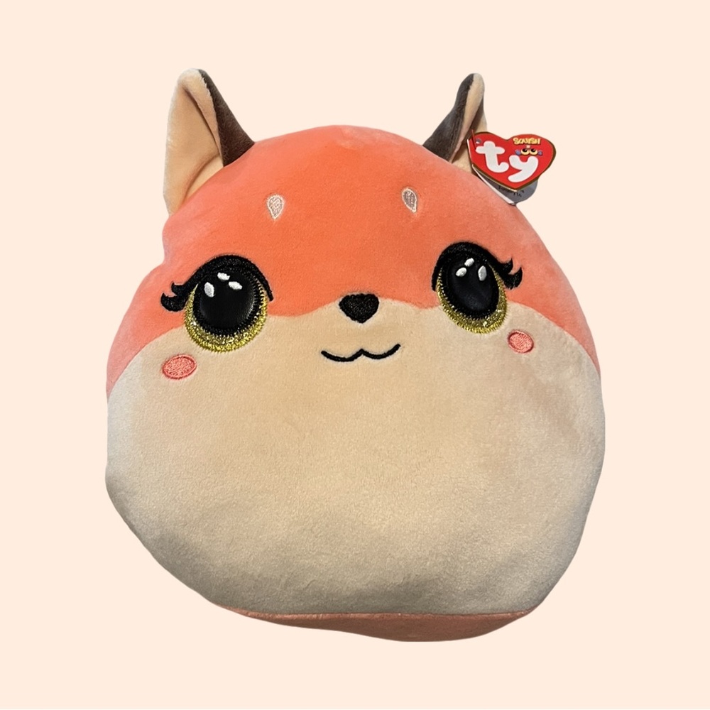 TY Toys Squish-a-boo Roxie Pink Fox